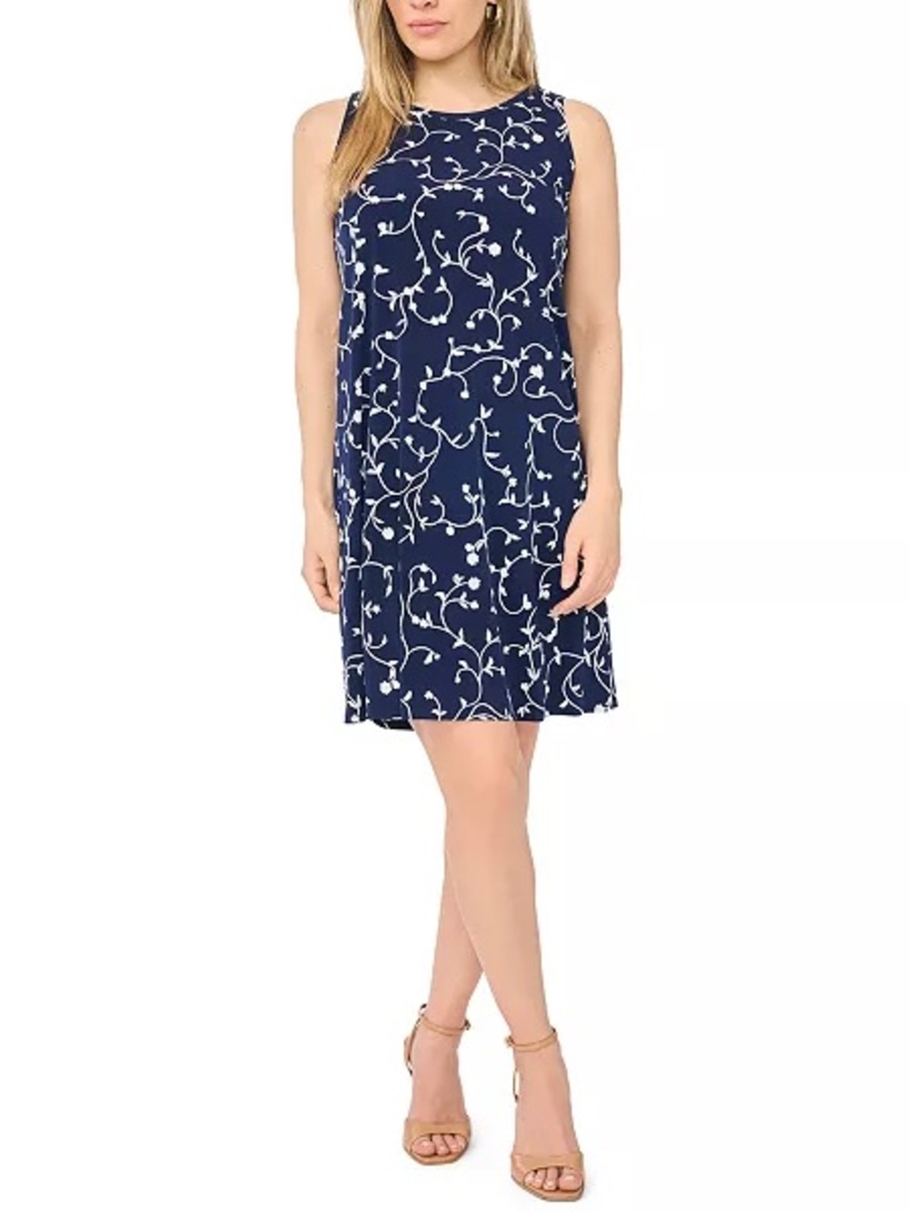 NWT MSK Petite Sleeveless Round Neck Mini Dress - Size XLP